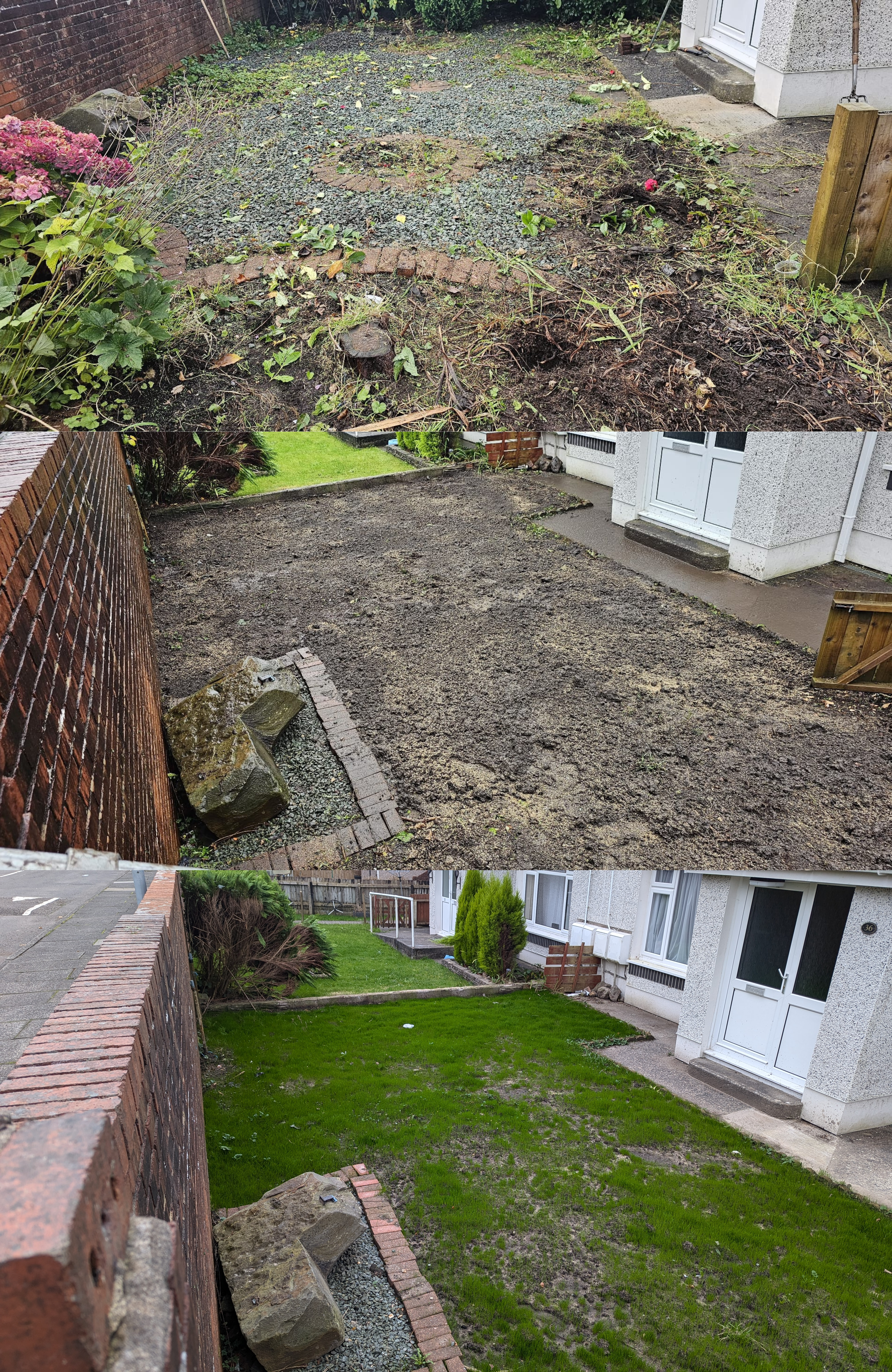 Garden remodel in Ystalyfera, Swansea